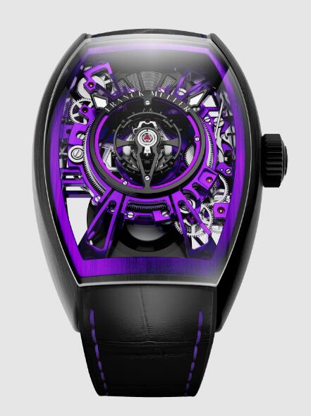 Franck Muller Curvex CX Grand Central Tourbillon Skeleton Replica Watch Cheap Price CX36 T CTR SQT TTNRBR ACVLBR